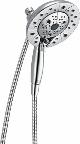Delta Faucet 5-Spray H2Okinetic In2ition 2-in-1 Dual Hand Held Shower Head with...